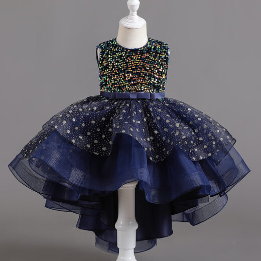 Vestido de cola hinchada de verano de la princesa Ye Yu 3-14 años