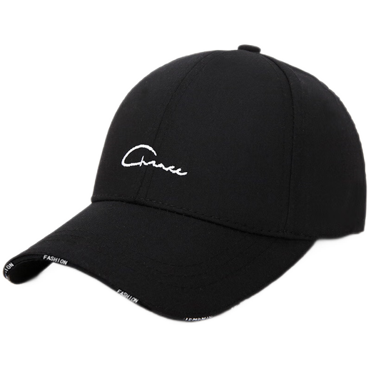 MIEHONE hats, men's and women's peaked caps, trendy and versatile outdoor baseball caps, four-season sports fishing visor hats, simple black baseball caps