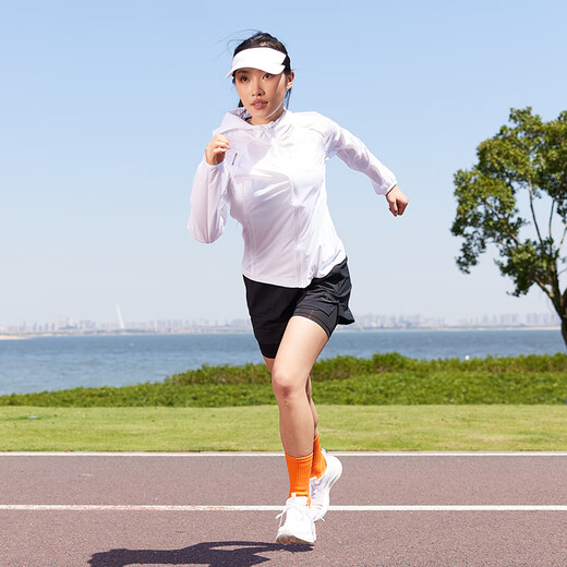 KELME卡尔美防晒跑步套装UPF50男女通用皮肤衣夏款短裤外套 光【女款】 S