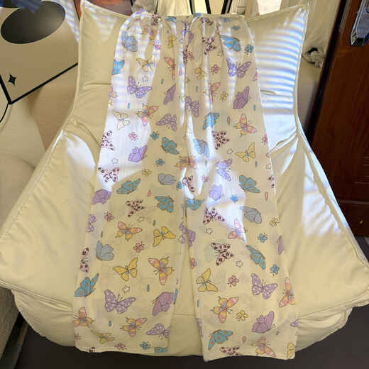 Zhidou Dou Dou Carted Version of Cat Cartoon Cartoon Pajama для женщин с тонкими ходячими штанами свободно свободно и можно носить на внешних брюках Butterfly 9905# один размер один размер [брюки длины 97 см]]