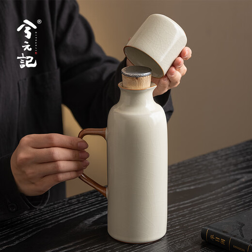 Xiyuanji heirloom pot Mihuang Ru kiln teapot ceramic large-capacity stew pot hand warmer 2025 new household small warm pot Mihuang Ru kiln heirloom pot