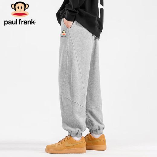 Big Mouth Monkey (paul frank) sweatpants men's autumn trendy brand ankle pants men's loose casual pants men's pants youth sports pants hemp gray XL
