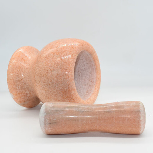 Qinkai natural stone household garlic masher, garlic masher, garlic masher artifact, garlic jar, garlic press, bowl, stone garlic mortar, garlic hammer