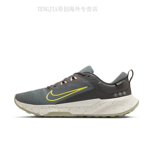 耐克（NIKE）JUNIER TRAIL 2 GORE-TEX防水男子越野跑步鞋HM9734 200中灰/耀黄/沙漠卡其/幻影灰白 38.5