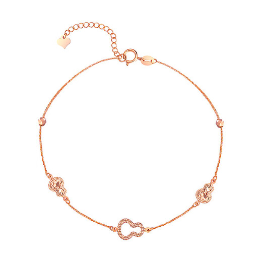 Water shell gold 18K gold gourd bracelet. 18K rose gold gourd bracelet as a holiday birthday gift for girlfriend. 18K rose gold gourd bracelet is about 1.3 grams. The more you pay, the less you pay.