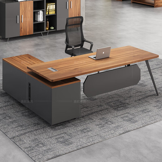 Jiahang boss desk desk leader president desk office single employee desk and chair 1.6 meters boss table + chair L1