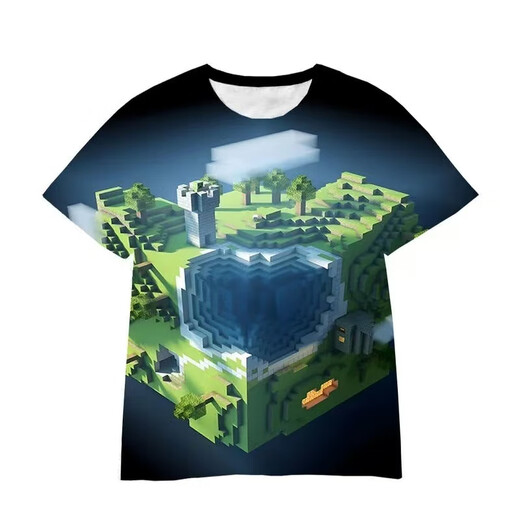 Bestimmte kirschartige 3D-gedruckte T-Shirt-Kurzärmer-grenzüberschreitende Kinderkleidung Cartoon gedrucktes Casual Tops Aktivitätsmodell 1105 xxs Kindercode 120