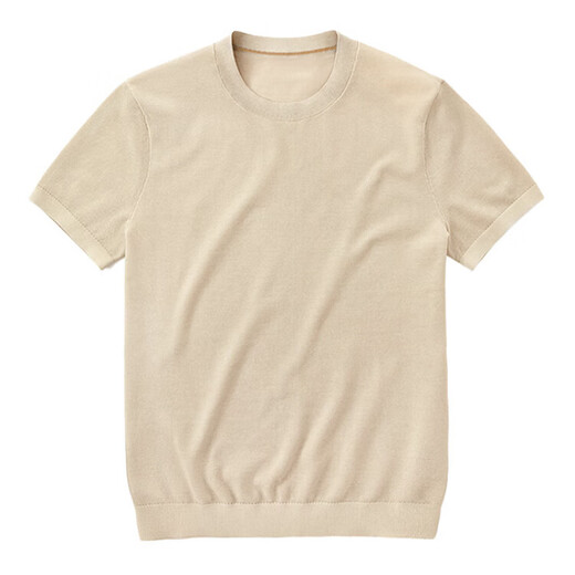 Mr. Bu Bu Mo Fashion Kontrast Farbe Rundes Hals gestrickt T-Shirt Sommer atmungsaktiv