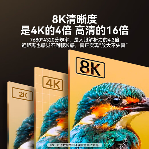 山泽HDMI线2.1版 3米 8K60Hz 4K240Hz笔记本电脑电视显示器投影仪高清视频连接线 HG-30 兼容HDMI2.0