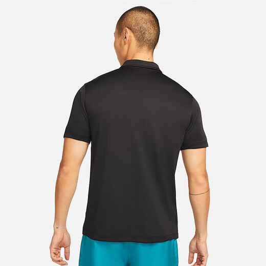 NIKE spring and summer men's short-sleeved T-shirt POLO shirt sports and leisure DH0858-010 black M