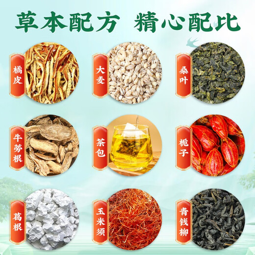 Beijing Tongrentang Qingqianliu Corn Scarf Mulberry Leaf Tea does not reduce the three blood high sugar fat and stay up late official website official website 1 box [30 packs] experience