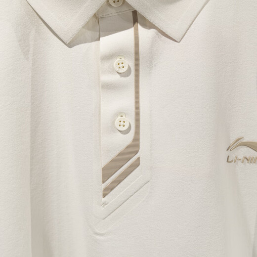 Kurzärärmelte Polo-Shirt von Männern 2025 Summer New Honor Serie Casual Lapel T-Shirt APLV673 Champagner Weiß APLV673-1 2XL