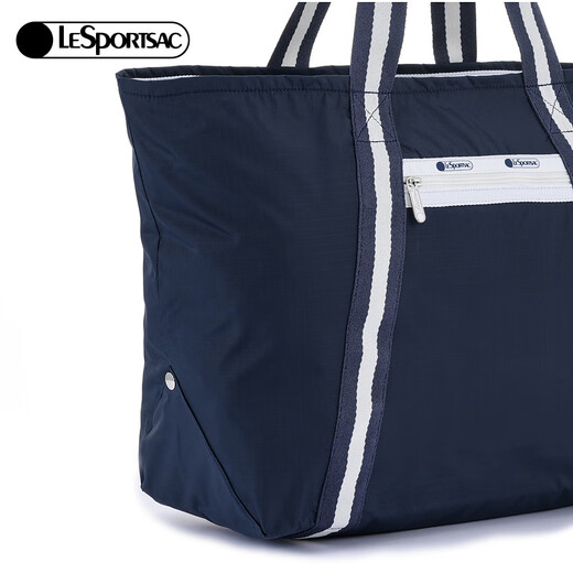 Lessportsacs neue einfache Handtasche mit großer Kapazität Nylon -Einkaufstasche 1396 Deep Sea Blau