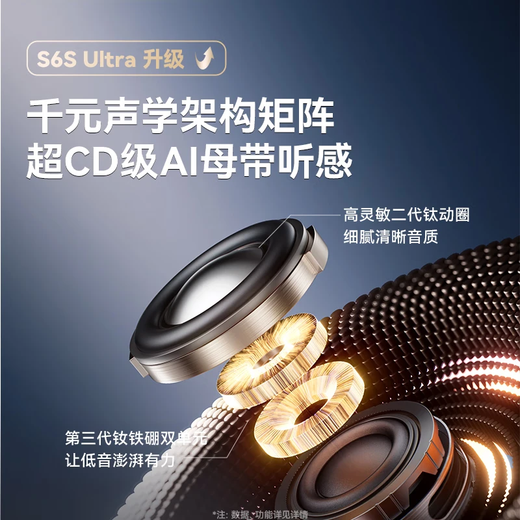 Sanag S6Sultra [Национальная субсидия] Ушная гарнитура Bluetooth, концепция костной проводимости, беспроводная гарнитура с открытым спортом, адаптированная к Xiaomi