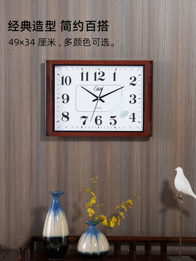 Living room wall clock mute bedroom office hanging table simple calendar clock household quartz clock perpetual calendar 6626 silver grey upgraded calendar 4934 cm