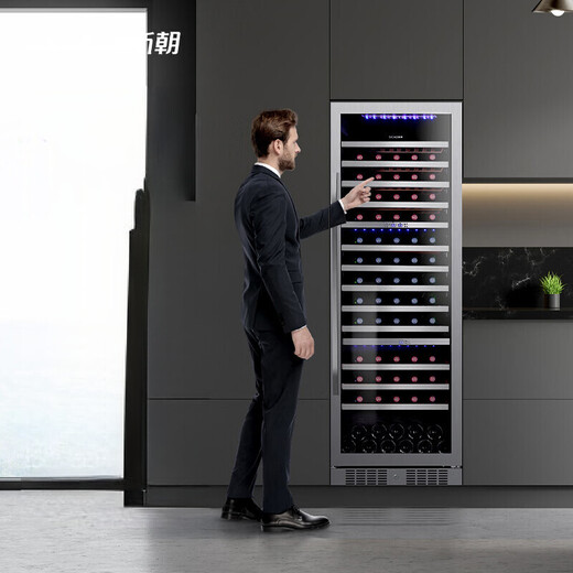 Xinchao red wine cabinet constant temperature home high-end cellar 114 bottles wine cabinet fresh-keeping refrigerated tea cabinet large capacity embedded