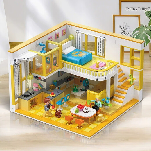 Lego Garden Villa собрать строительные блоки улицы Вид серия Принцесса Замок Хаус Детские игрушки мальчики и девочки подарки на день рождения Wangwang Fashion небольшая квартира 1048 зерна