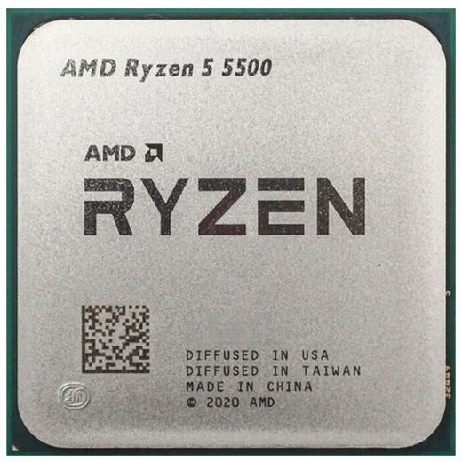 Jingyue AMD Ryzen 5 5500 5600 processor loose chip (R5) 7nm ZEN3 architecture 6 cores 12 threads gaming office CPU with B350/B450/B550 motherboard R5 5500 loose chip paired with B550I GAMING