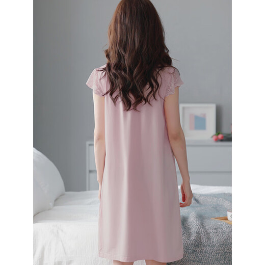 VICTORIA'S STYLE PAJAMAS POUR FEMMES 2025 NOUVELLE NIGHTGOWN SUMBRE POUR FEMMES MINE COLLE COTON MODAL PAJAMAS DES VOSSIONS HOME HYD-Q3527 M