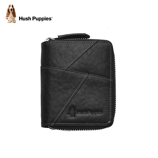 Hush Welpen echte Ledergepäckkarte Tasche Business Commuter Card Clip großer Kapazität Portable Brieftasche Geburtstagsgeschenk für Freund