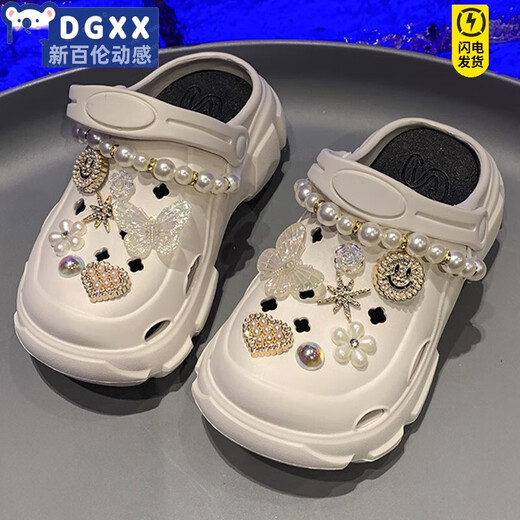 New Balance Dynamic (newbknxzong) для девочек-дырочка Summer Baotou Sandals 2025 Новые детские две ношения водонепроницаемы