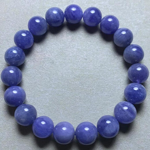 Tanzanite Bracelet Women's Heart of the Ocean Purple Blue Crystal Tanzanian Gem Single Circle Bracelet Jewelry Gift (T53) About 8mm