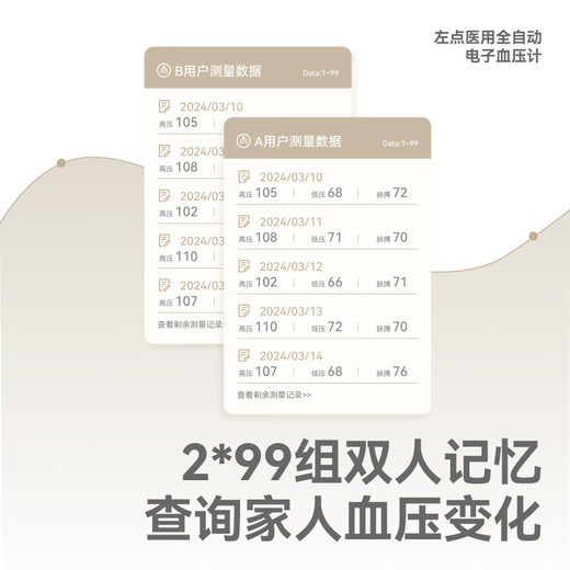柯氏音听诊法电子血压计医用臂筒式全自动家用693L 示波法臂筒式充电使用