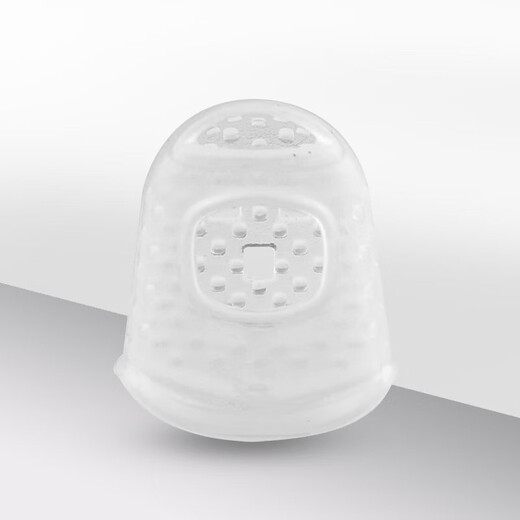 Guitar Silicone Finger Cot Ukulele Beginner's Left Hand Anti-Slip Anti-Pain Protection Thumb Piano Counting Money Turning Book Blue S 4 pcs