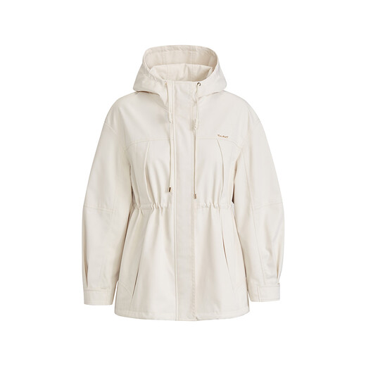 Kelaidier 2025 new autumn short coat women's waist thin medium and long casual windbreaker light orange yellow L