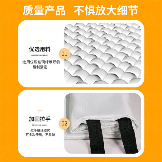 Tactical Nation 2m*2m national standard fire blanket fiberglass fire blanket kitchen home hotel office building fire insulation flame retardant