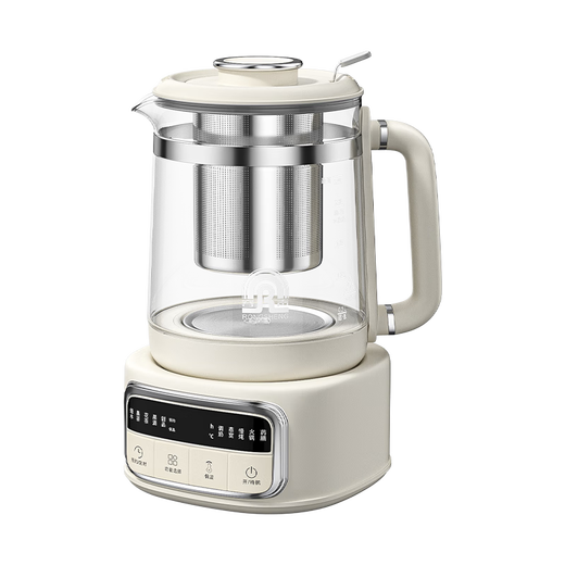 Rongsheng Health Pot Tea Maker 2.5L Large Capacity Fully Automatic Glass Tea Kettle Constant Temperature Insulation Kettle Home Office All-in-One Tea Making Electric Kettle Filter Model Appointment Insulation 316L 2.5L