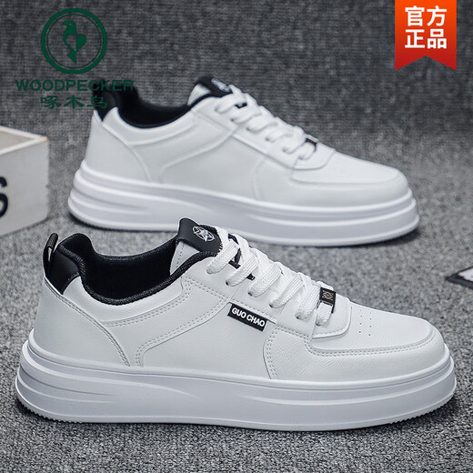 Holzspecker weiße Schuhe Herren Sommer atmungsaktiv trendy lässige und vielseitige Herrenschuhe 2025 Neue weiße Sportbrettschuhe Student Trendy Shoes White Grey 16813 [ausgewähltes Modell] 39 Standardcode