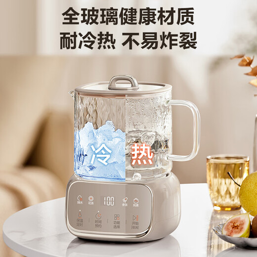 SUPOR all-glass health kettle, teapot 1L mini health cup, teapot, flower teapot, thermostatic kettle, maternal and infant grade, thermal insulation kettle 316L with filter SW-10Y08Q