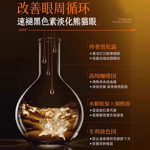 同仁堂抗皱眼霜提拉紧致抗皱淡化黑眼圈保湿修护抗衰老提亮眼周暗沉眼霜 1瓶 【淡纹紧眸 焕亮眼周】