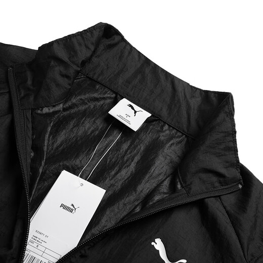 PUMA (PUMA) Jacke für Frauen 2025 Sommer neuer schwarzer Freizeitkragen Atmungsfreie Top tägliche Sportpendlerjacke 633971-01 xs