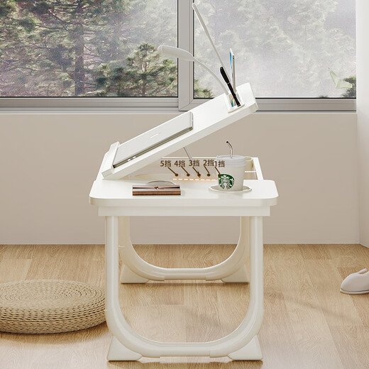 Mr. Aimu's laptop table can be lifted and folded, the small table on the lazy bed is a simple student dormitory bedroom study table. Kapibala's desktop can be lifted and lowered in five levels. Upgrade