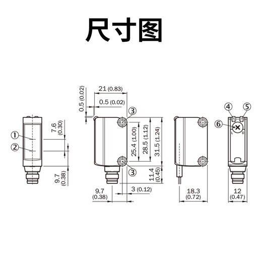 SICK (Siike) photoelectric sensor switch background suppression mini economical square diffuse reflection GTB6-N1212_1052445