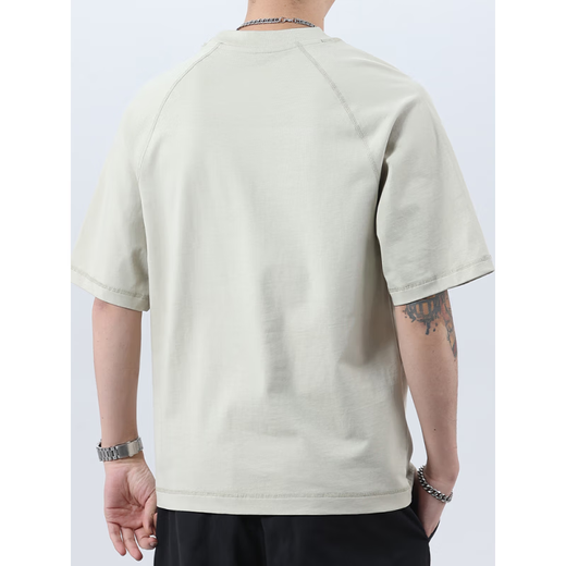 Pang Donglai DL Spring Nouvelle tendance High Street Marque Pure Coton Ice Silk à manches courtes T-shirt masculin 2025 Été en liberté T-shirt T9902 Black 10xl M 100-120Jin [Jin est égal à 0,5 kg]