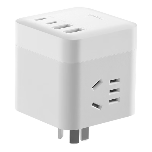 Bull (Bull) Wireless Rubik's Cube USB Socket 67W Gallium Nitrid Fast Ladegetriebe tragbares Eindrehen mit mehreren Plug-in-Boards/Plug-Row-Platine/Anschlussplatine/Drag-Board GNV-M1673W White