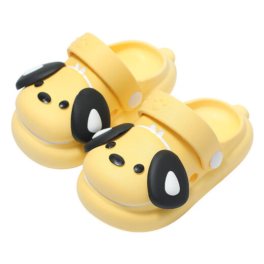 Kinderschuhe Sommer Neue Lochschuhe Cartoon Welpen Zehen Pantoffeln für Männer und Frauen Baby Innen- und Außen-Nicht-Rutsch-Hausschuhe Grün 14 23/24 [Inner Länge CM]
