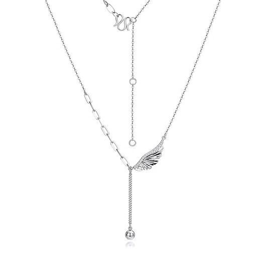 Jinzhizun (3DG Jewelery) platinum necklace Jingyu light diarrhea hollow feather PT950 chain set as a birthday gift for girlfriend Price: gold weight 3.81 grams (including labor costs 414 yuan)