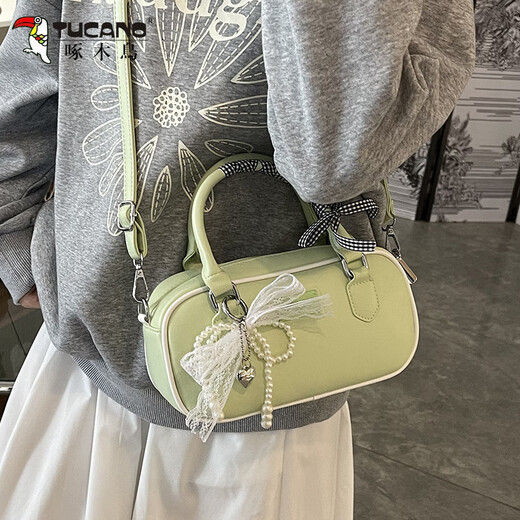 Specht Frisch Bowling -Tasche Sommer 2025 Neue Mode Retro Nische kleine Quadratbeutel vielseitige Ins Crossbody Bag Beibai folgen Sie dem Laden kostenlos