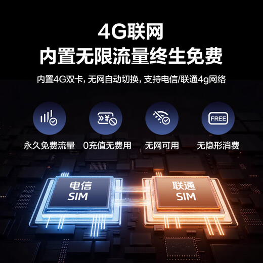 睛小豆萤石室外摄像头4g终身免流量家用防水双摄高清户外无线监控器360度无死角带夜视手机远程海康威视