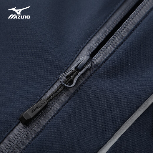 Mizuno outdoor jacket men's autumn and winter fleece jacket windproof hooded solid color warm jacket black (fleece style) 4XL