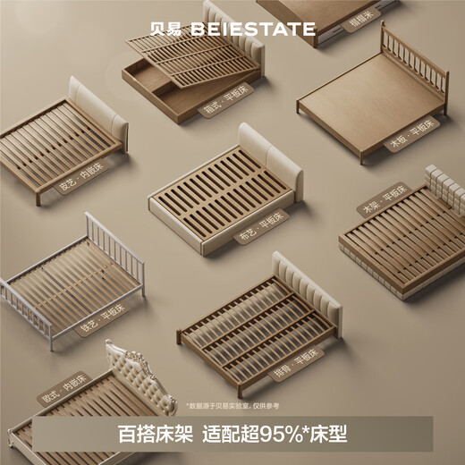 BeiE Rainbow Curved Bed Fence Baby Baffle Safety Guardrail Children's Bed Anti-Fall Bedside Railing No Punching BeiE Rainbow Direct Press Bed No Seams Anti-Pinch 1.8*2.0*2.0m Three Sides