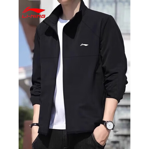 Li Ning windbreaker jacket men's 2025 autumn and winter assault sportswear windproof and waterproof long-sleeved cardigan loose outdoor casual clothing