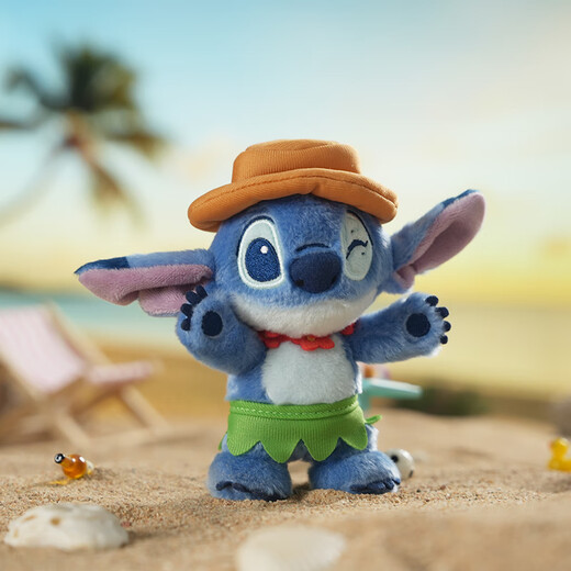 Disney (Disney) Stitch Dance Summer Pendant Doll Pollush Toy Tet Stitch Boy and Girl Birthday Gift Schoolbag sac Keychain