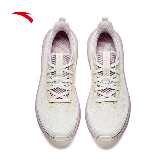 安踏（ANTA）游川丨跑鞋女新款轻便运动鞋减震跑步鞋女软底跳绳鞋休闲鞋子 【游川】象牙白/淡柔粉-1 38