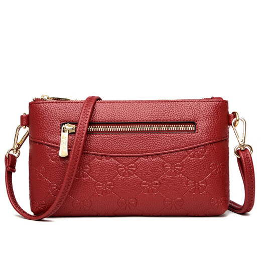 Beihu New genuine leather clutch bag for women single shoulder bag Korean style cowhide fashion mother hand grabbing mobile phone coupon wallet black