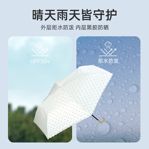 WPC. Umbrella solar WPC de alto valor Hook anti-ultravioleta Portable Sun paraguas China Valentín Pearl Pearl Retro Retro-White 801-15924-102_O